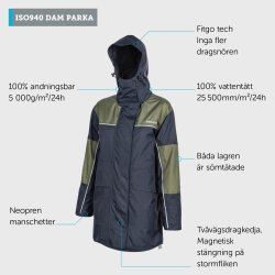 ISO940 Dame Parka - Sort