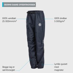 ISO940 dame overbukser - sort