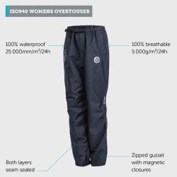 ISO940 dame overbukser - sort