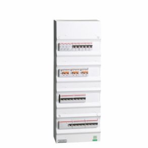 Boligtavle ABB 1 x RCD , 3 x kombi inkl. AFDD, 4 x kraft, 6 x lys + transient