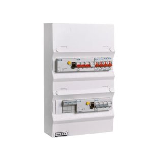 Boligtavle 2 x RCD, 2 x kraft, 4 x lys + tarif