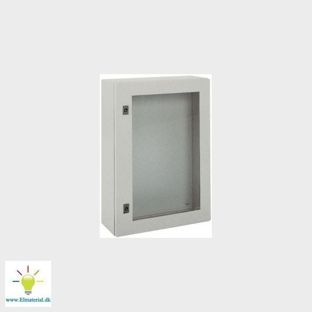 Crn Metal Vgskab M/Glasdr