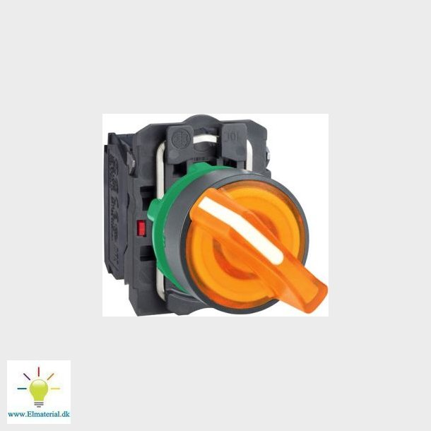 Drejeafbr. Gul M/Lys  Xb5Ak15M5