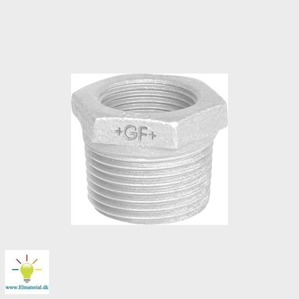 +Gf+ Nippelmuffe Galv. 3X1 1/4