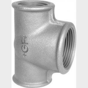 + Gf + T-Piece Black 1 / 2X1X1 / 2