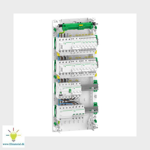 Boligtavle Resi9 4R 2xRCD, 7x1PN, 4x3PN MCB, R9HPDK42074EV