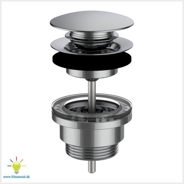 LAUFEN bundventil, 1 1/4" x 63 mm, krom