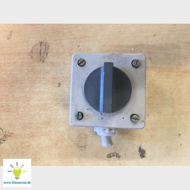 Drejeafbryder korrespondance, lysegr, IP44-55 (BRUGTE)