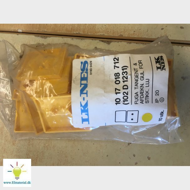 Fuga tangent afdkning gul for stikk u/jord