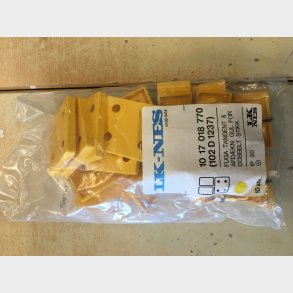 Fuga tangent afdkning gul for dobbelt stikkontakt