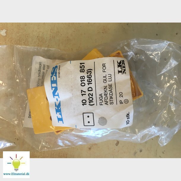 Fuga afdkning gul for stikdse u/jord