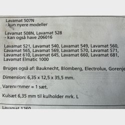 Motorkuls�t 6,35 x 12,5 x 35,5 mm. type L Bl