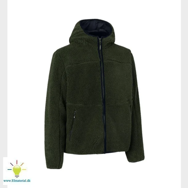 Jakke Pile Fleece Oliven L