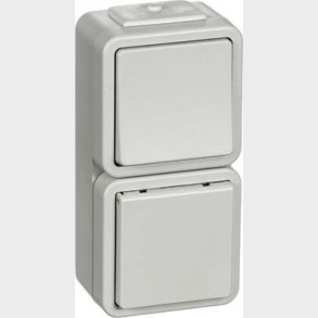 Opus73 Strömbrytare + Uttag Exteriör