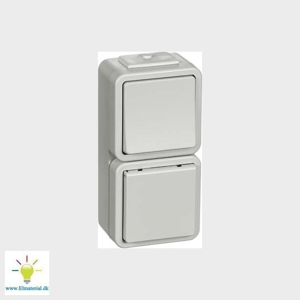 Opus73 Str&ouml;mbrytare + Uttag Exteri&ouml;r