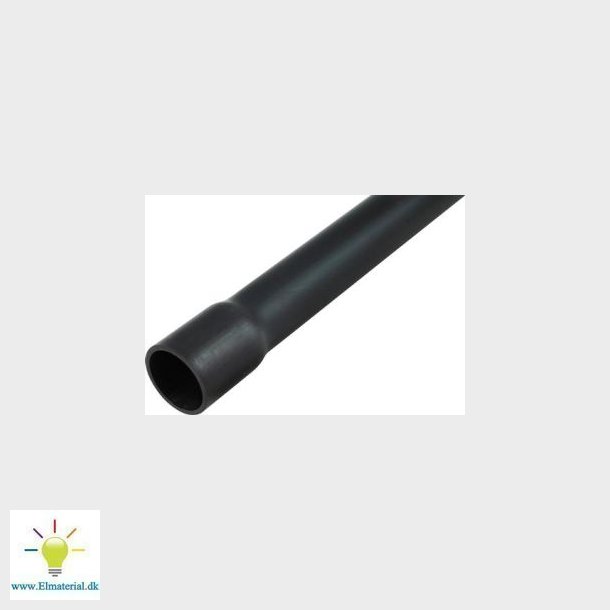Plastrr Halogenfri 40Mm Med Muffe Sort