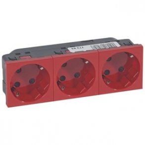 Schuko Stikkontakt Tripel Rd Edb 3X2P+J
