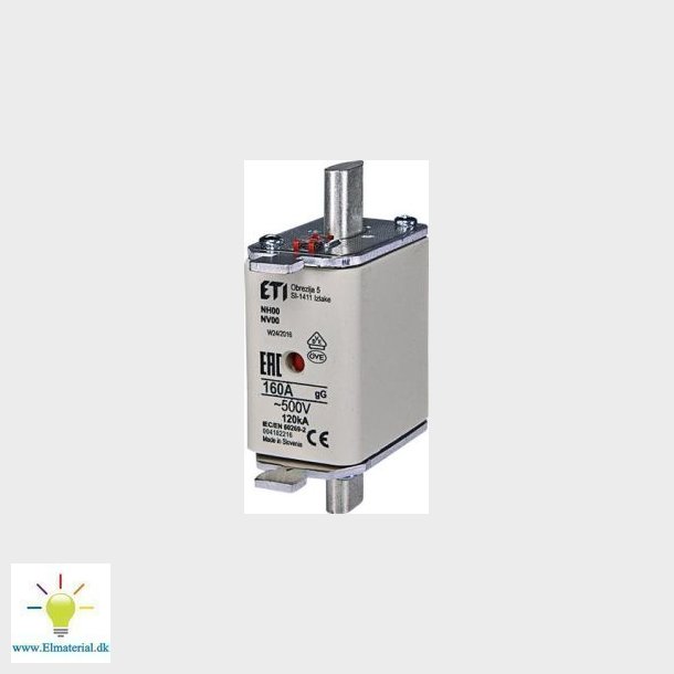 Sikring Nh00 160A Gg 500V