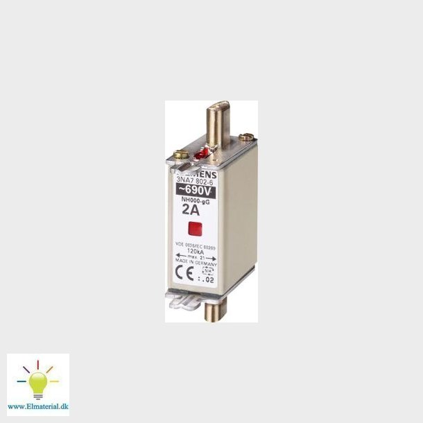 Sikring Nh000 Gg 63A 500V Meld.