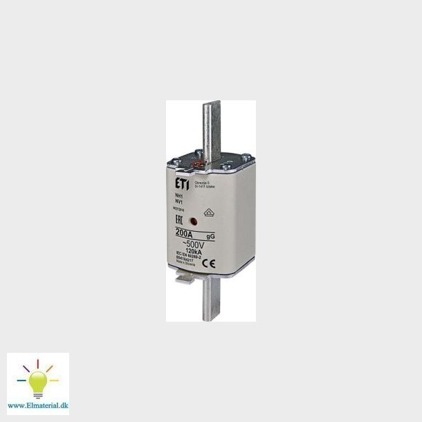 Sikring Nh1 200A Gg 500V