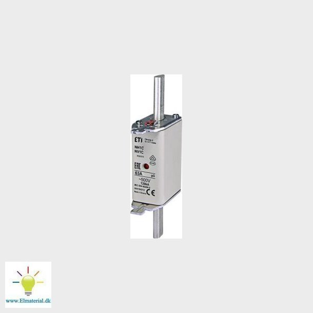 Sikring Nh1 63A Gg 500V