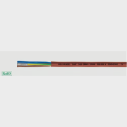 Siliconekabel SiHF 3x0,5  r�dbrun afm�l