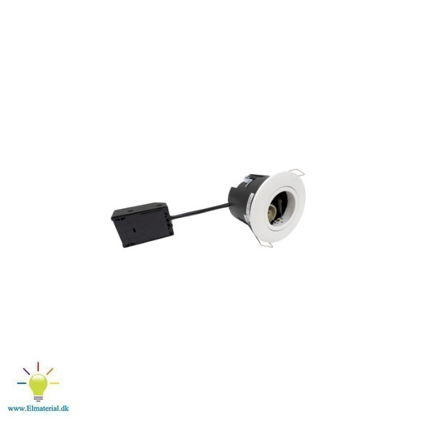 Uni Install G2, GU10, rund, mat hvid, inden- og udendrs brug