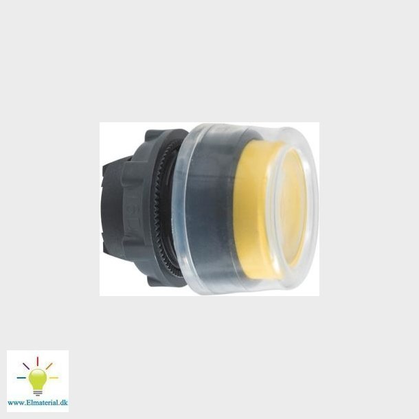 Trykknap M/Sil.Kap. Gul  Zb5Ap5