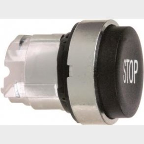 Tryckknapp förhöjd svart Zb4Bl234