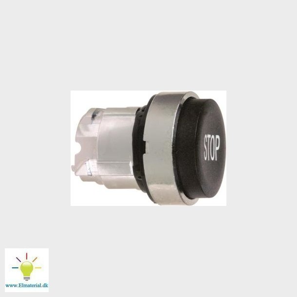 Trykknap Ophjet Sort  Zb4Bl234
