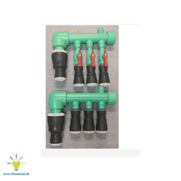 Komplet fordeler til jordvarme 2 x 40 / 1 x 50