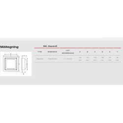 Klaffventil 150X150 Vit 111
