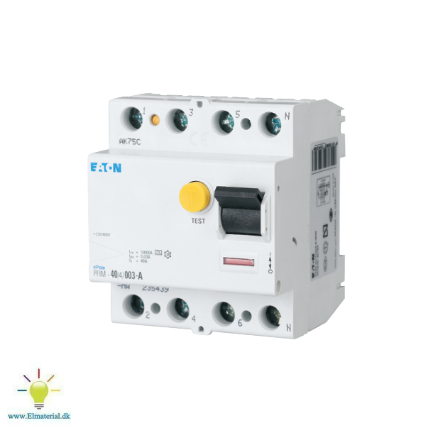 Fejlstrmsafbryder 40A 4P 30Ma (Hpfi Type A)