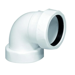 VIT AVLOPPSVINKEL 1 1/2