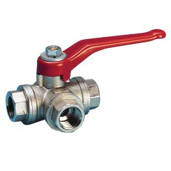 3/4" Kuglehane 3-Vejs T-Boret