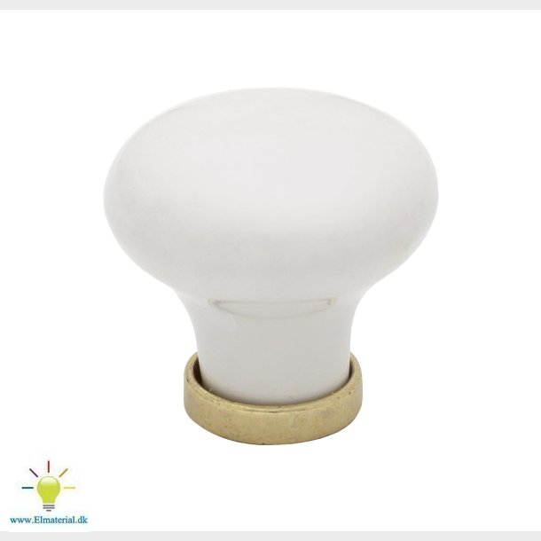 Knop K1 Porceln/Messing