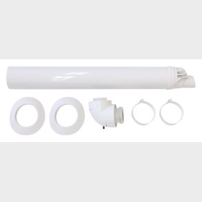 Horisontell boll. Avgas � 60 / 100Mm