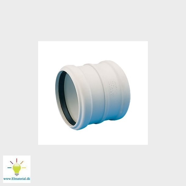 40Mm Hvid Dobb.Muffe Pp