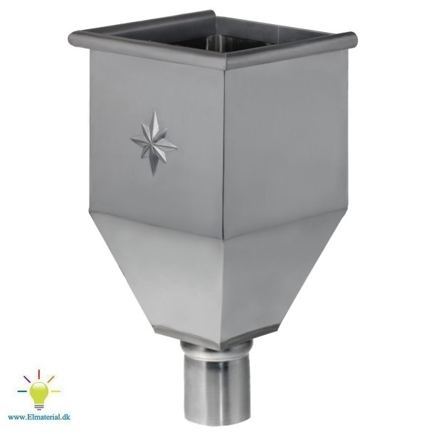 76Mm Vm Zinc Regnvandskasse Bz