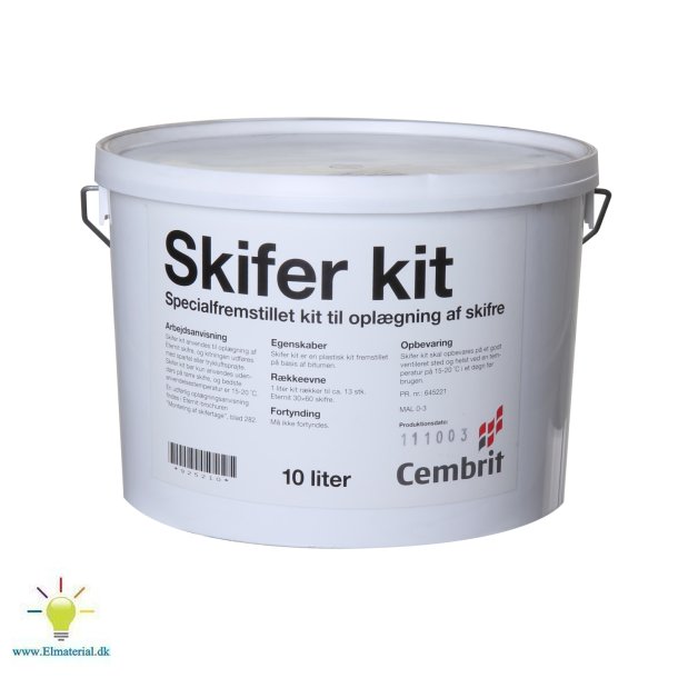 Skiferkit Spand &Aacute; 10 Liter