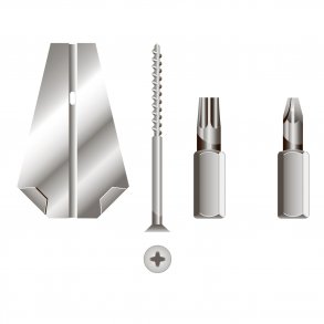 Beslag T / 60X60 Skiffer 125 Stk