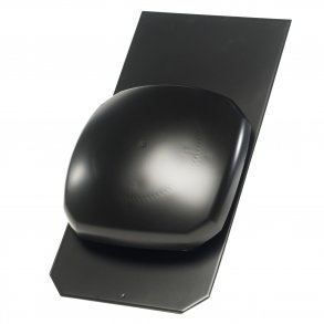 Huv f�r takventiler. Svart bl�