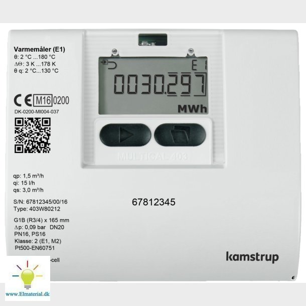 Multical 403 1,5M3/110Mm/3/4"