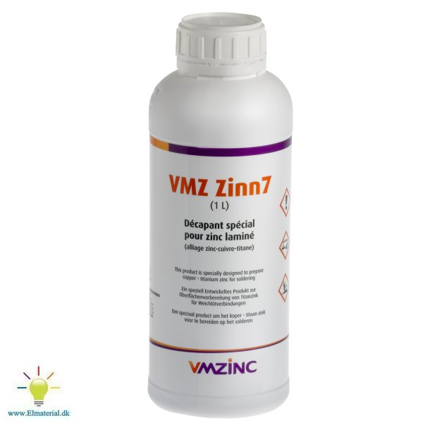 Loddevand Zinn 7 T. Vm Zinc 1L