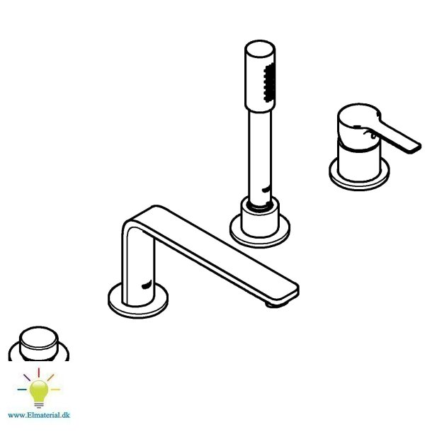 Lineare New Etgreb Badekar 4-H