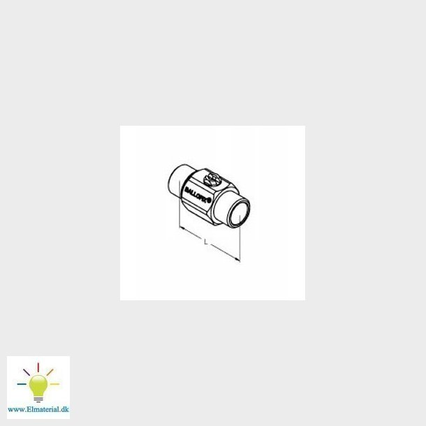 1/2" Kuglehane Krom N/N