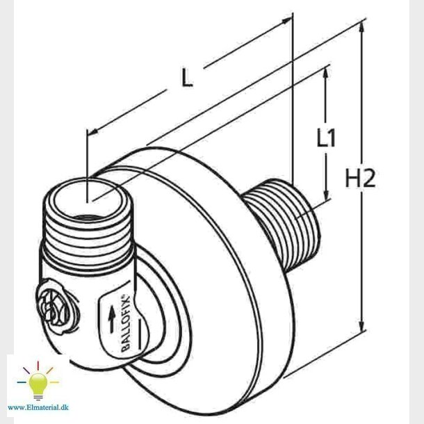 Ballofix 1/2" Vinkel
