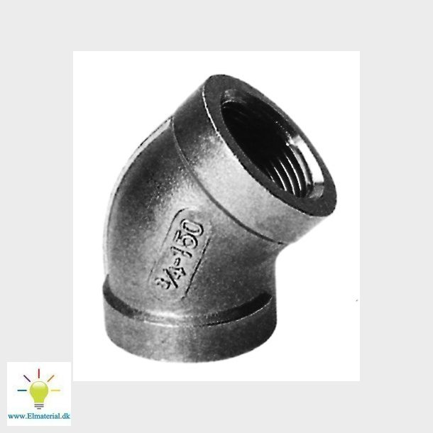 21/2" Vinkel 45G M/M