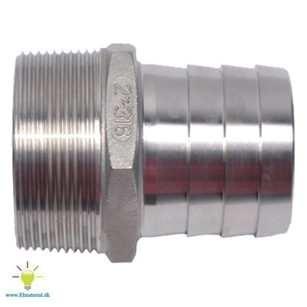 21/2"X63,0 Slangenippel