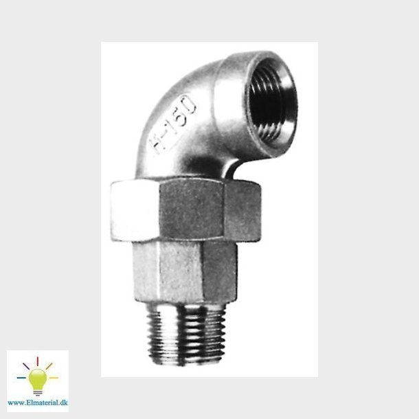 3/4" Vinkelunion M/N